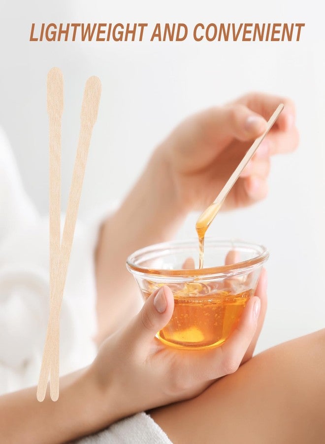 EWVVSS 1200 Pcs Eyebrow Wax Sticks, Small Wooden Waxing Sticks, Wax Spatulas Craft Applicator Sticks for Body Hair Removal, Eyebrow Lip Nose Brow Facial Smooth, Skin-Spa Home Usage - Image 4